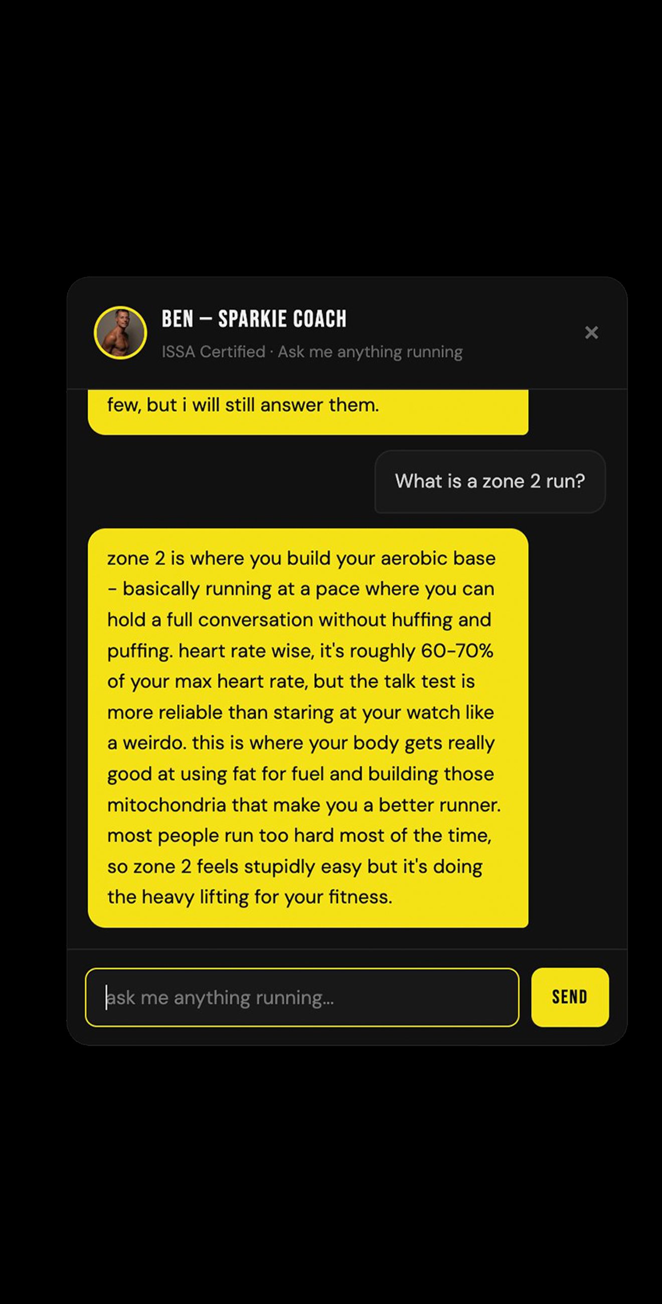 Ask Ben AI coach